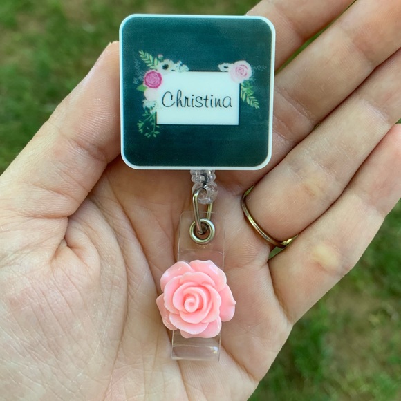 @juliatok Accessories - Christina Name Retractable Badge Holder